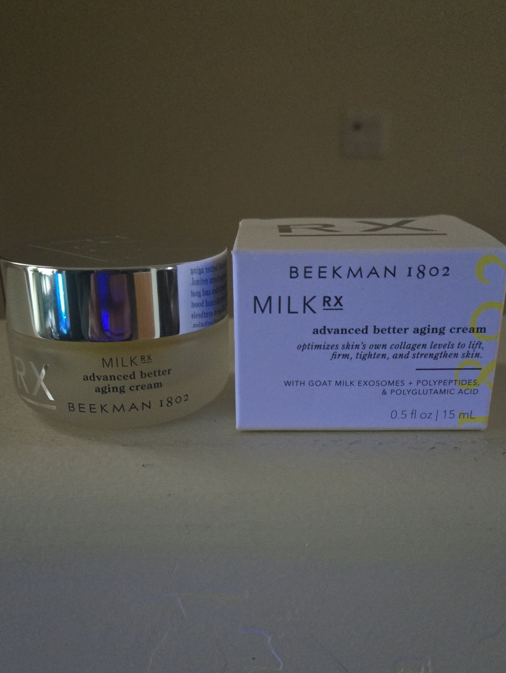 Beekman Milk RX Advanced Aging Cream. **TWO* 0.5 oz New W Tag, Retails $27 Each!